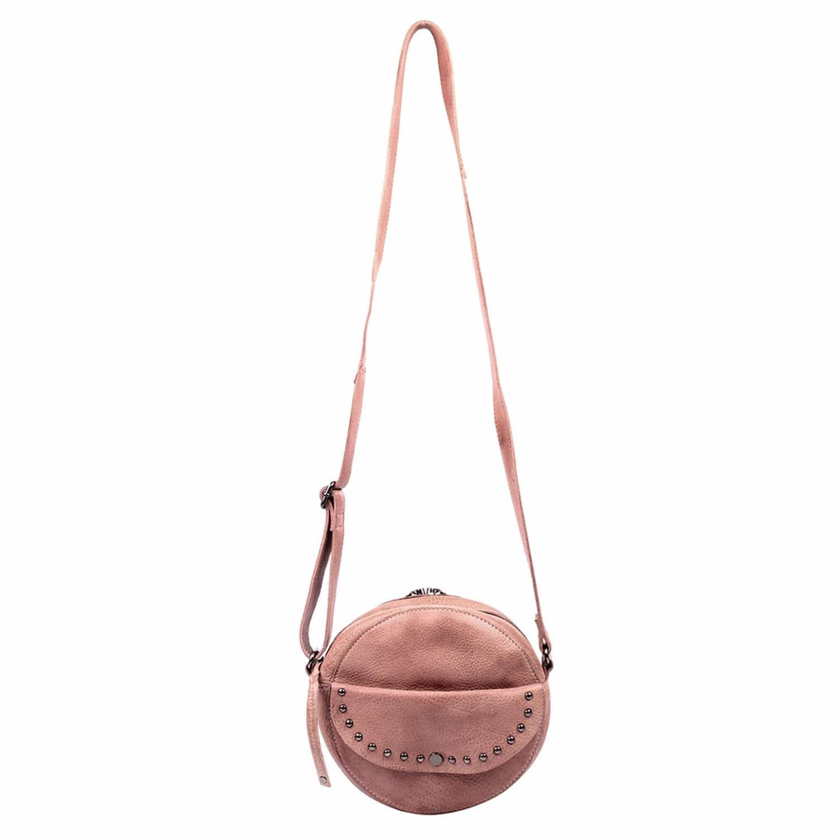 Women's Concealed Carry Mia Crossbody Purse in Blush – concealment pocket 2