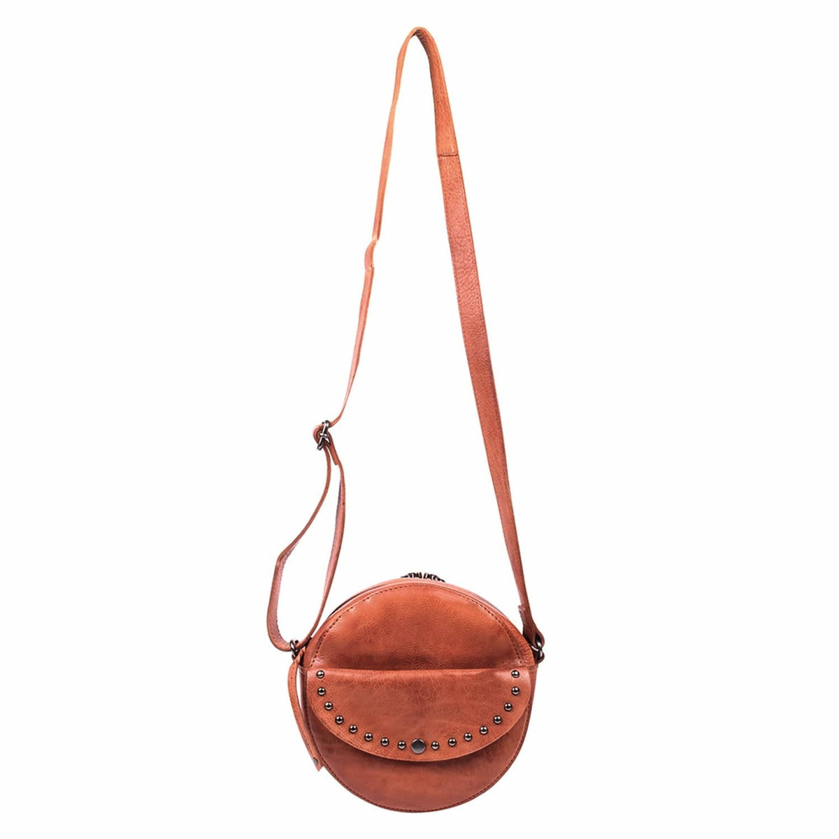Women's Concealed Carry Mia Crossbody Purse in Cognac – concealment pocket