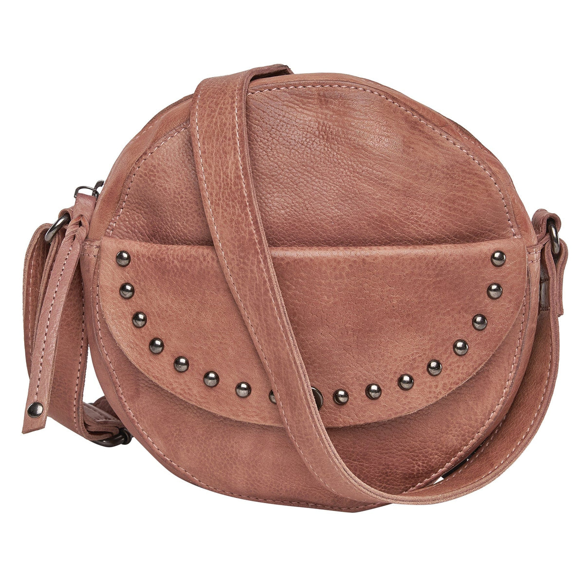 Women's Concealed Carry Mia Crossbody Purse in Blush – front view