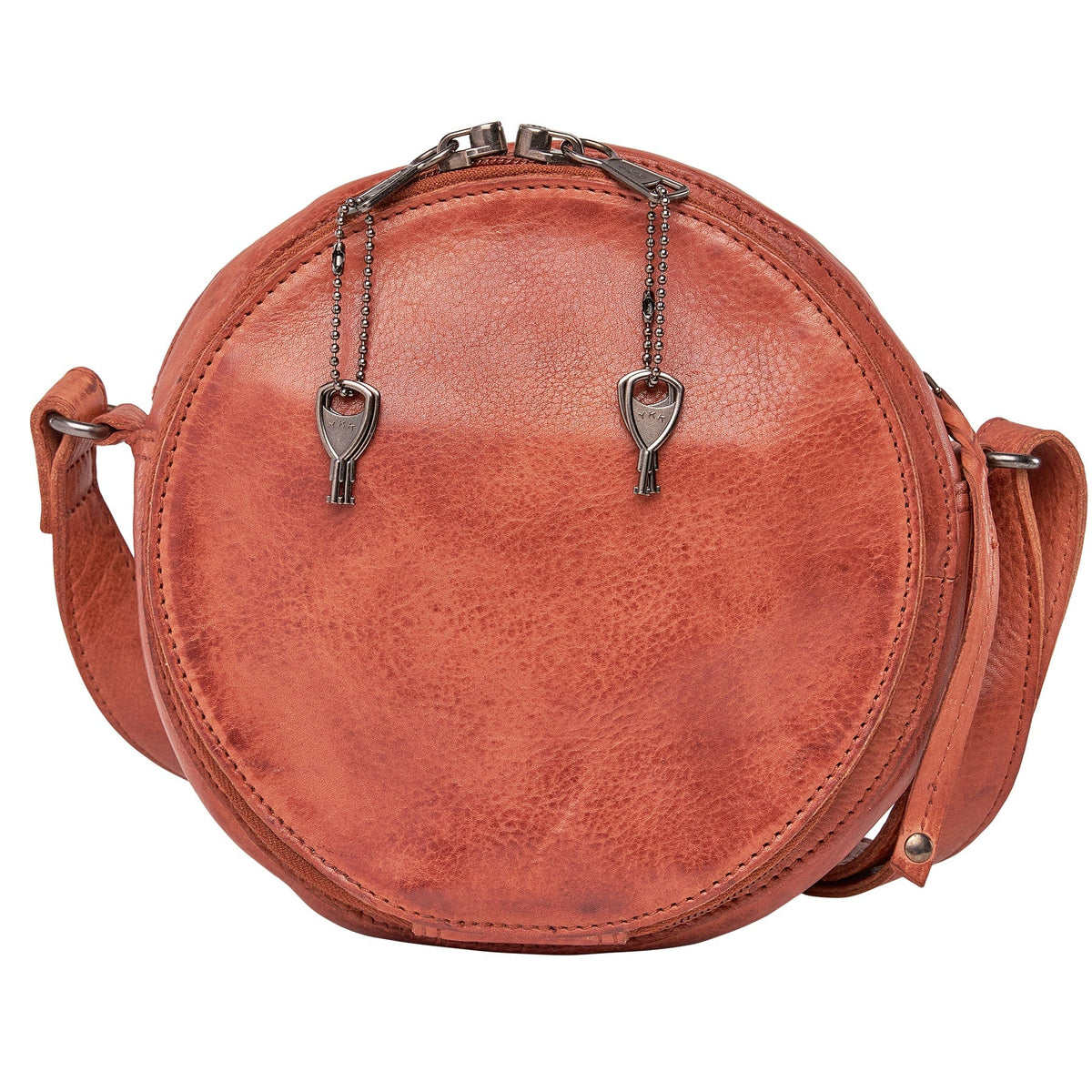Women's Concealed Carry Mia Crossbody Purse in Cognac – back view
