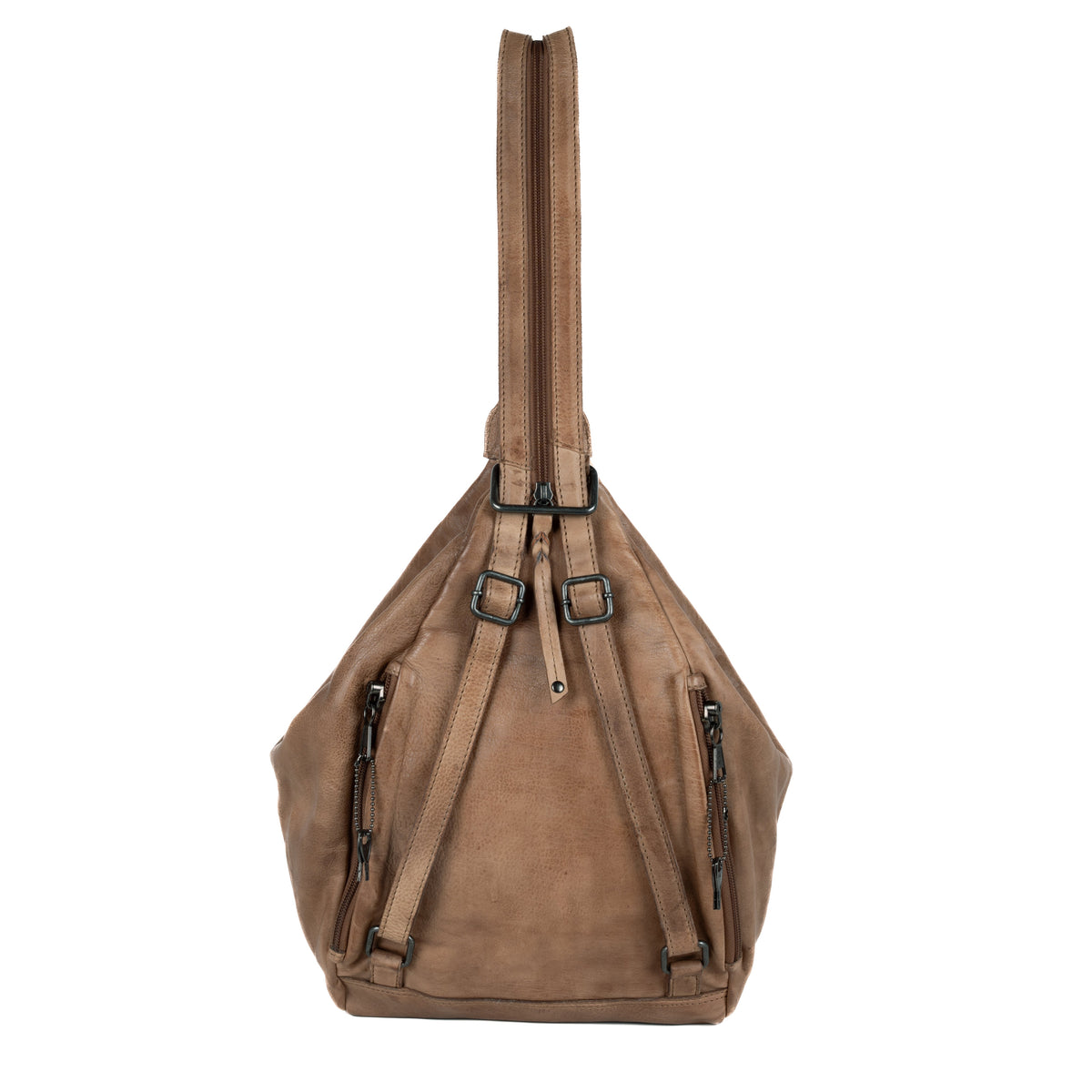 Concealed Carry Marley Backpack in Light Cognac – back view