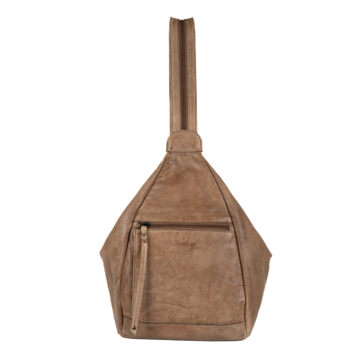 Concealed Carry Marley Backpack in Light Cognac – front view