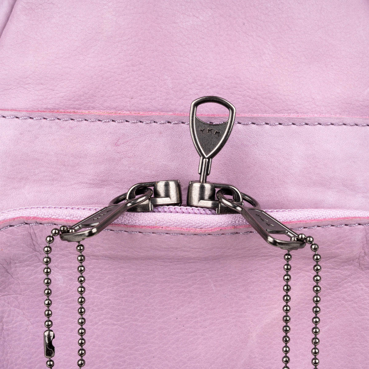 Concealed Carry Haven Sling Leather Backpack in Lilac with Turquoise Pearls – additional view 1