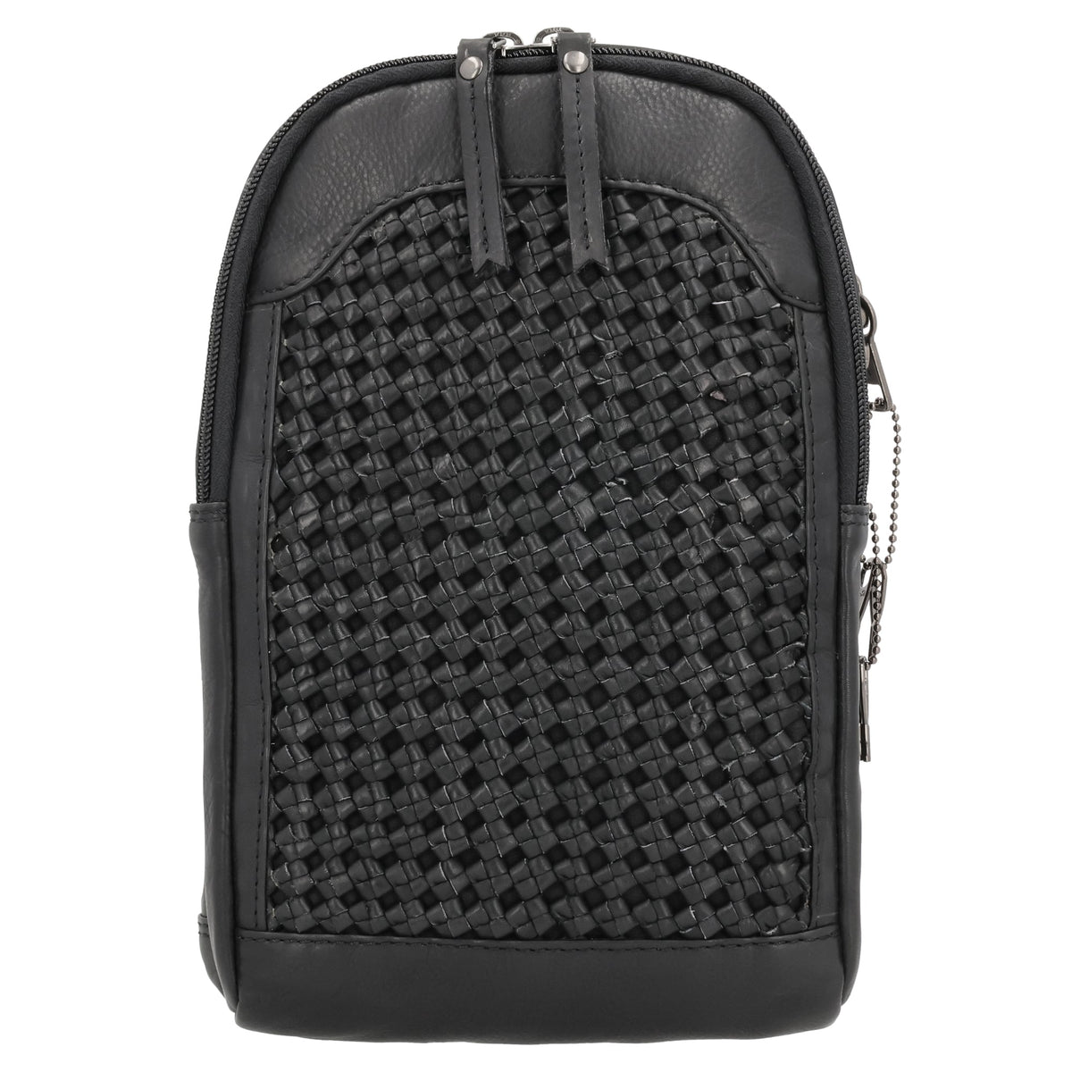 Concealed Carry Bristol Sling Leather Backpack in Black – additional view 2