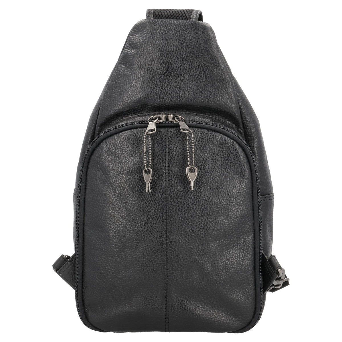 Concealed Carry Unisex Grayson Buffalo Leather Sling in Black – back view