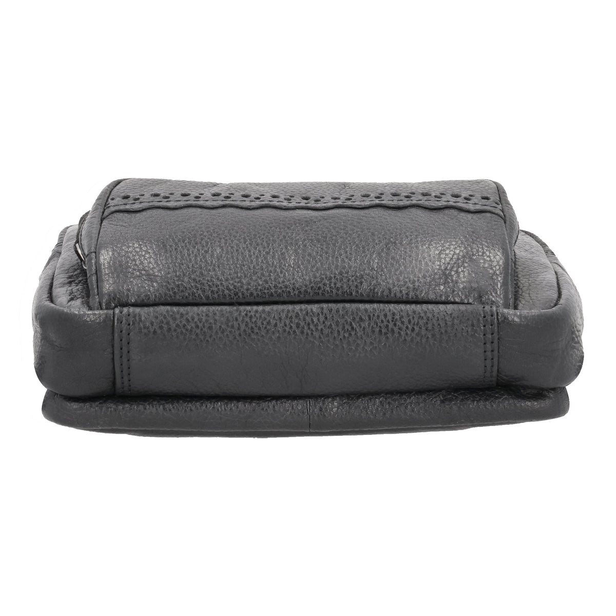 Concealed Carry Laney Buffalo Belt Bag in Black – bottom view