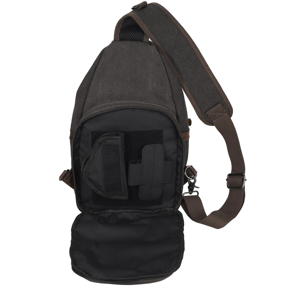 Concealed Carry Colt Canvas Sling in Dark Brown – additional view 6