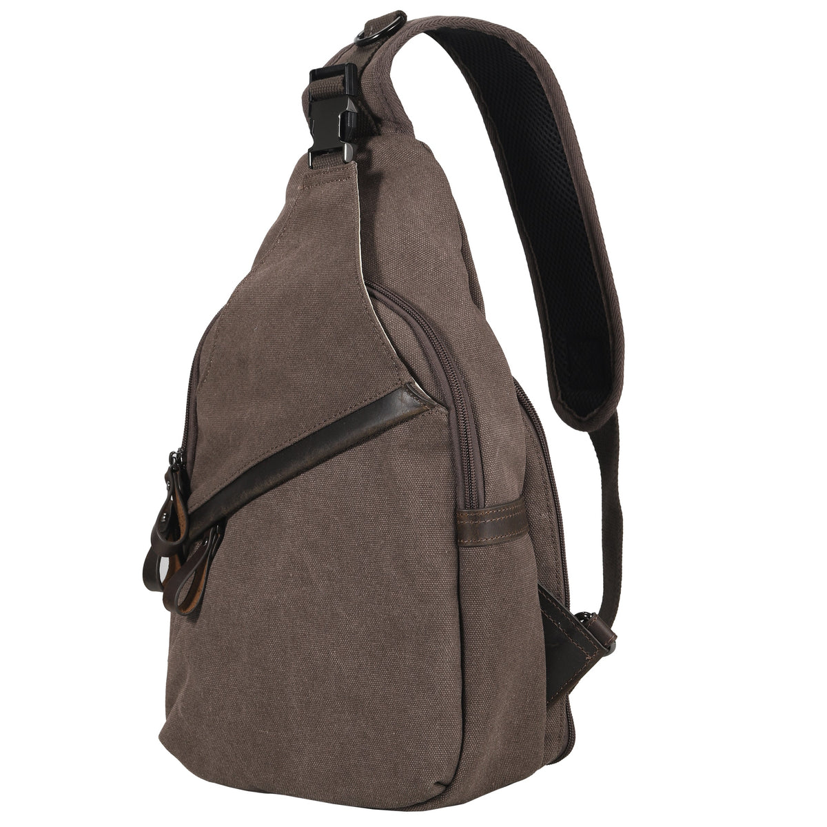 Concealed Carry Colt Canvas Sling in Dark Brown – side view