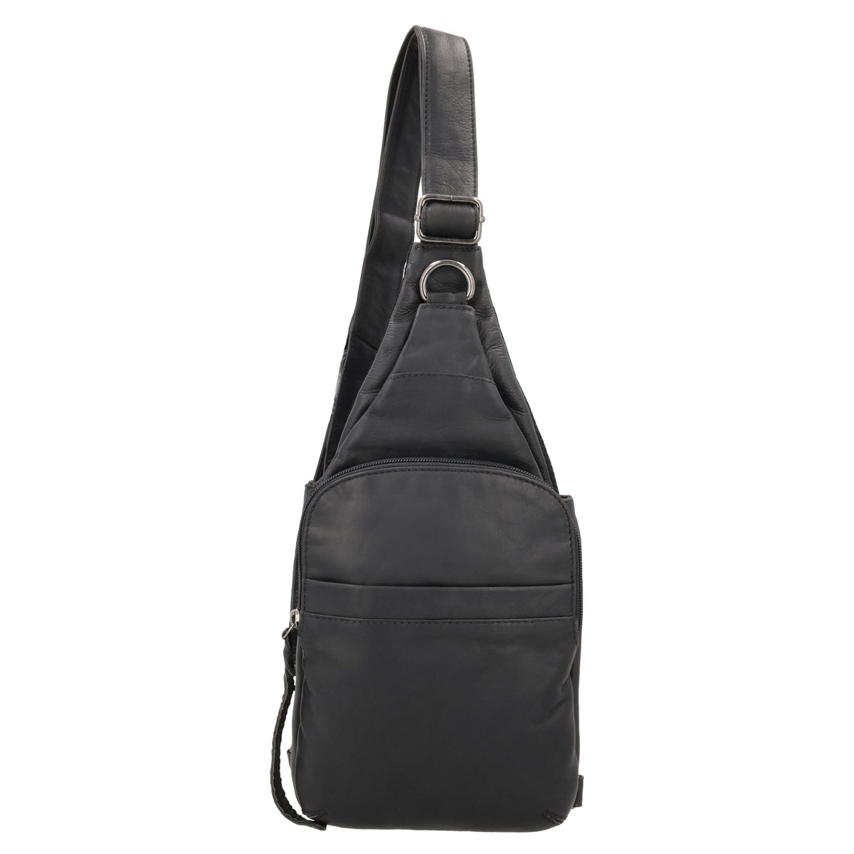 Concealed Carry Unisex Dakota Leather Sling in Cognac / Regular – front view 3