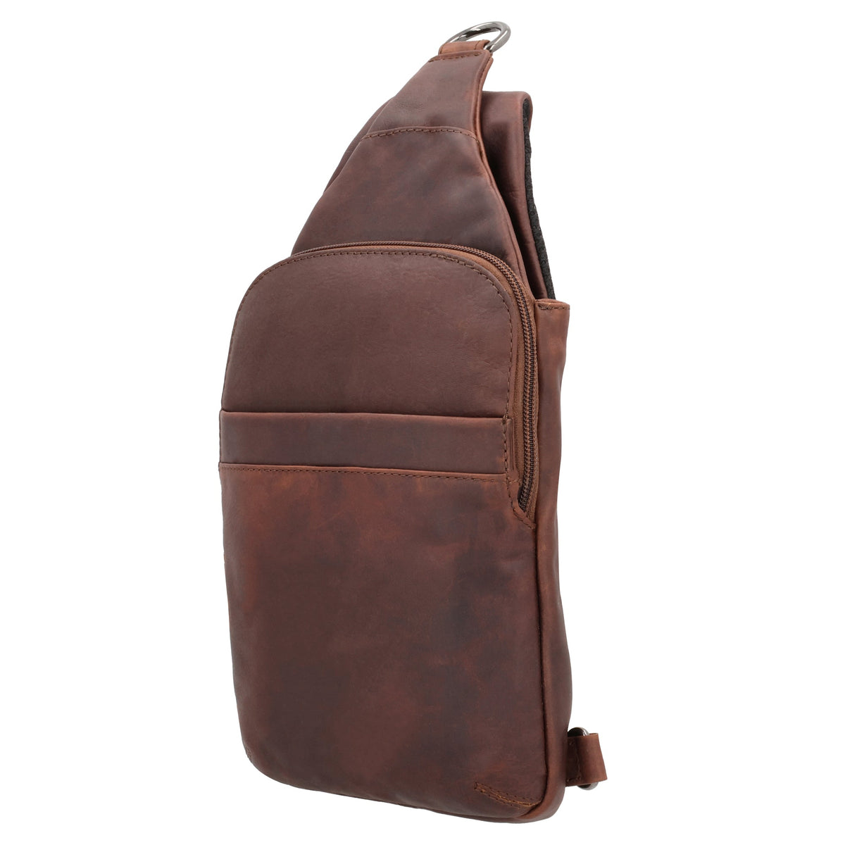 Concealed Carry Unisex Dakota Leather Sling in Cognac / Regular – side view 2