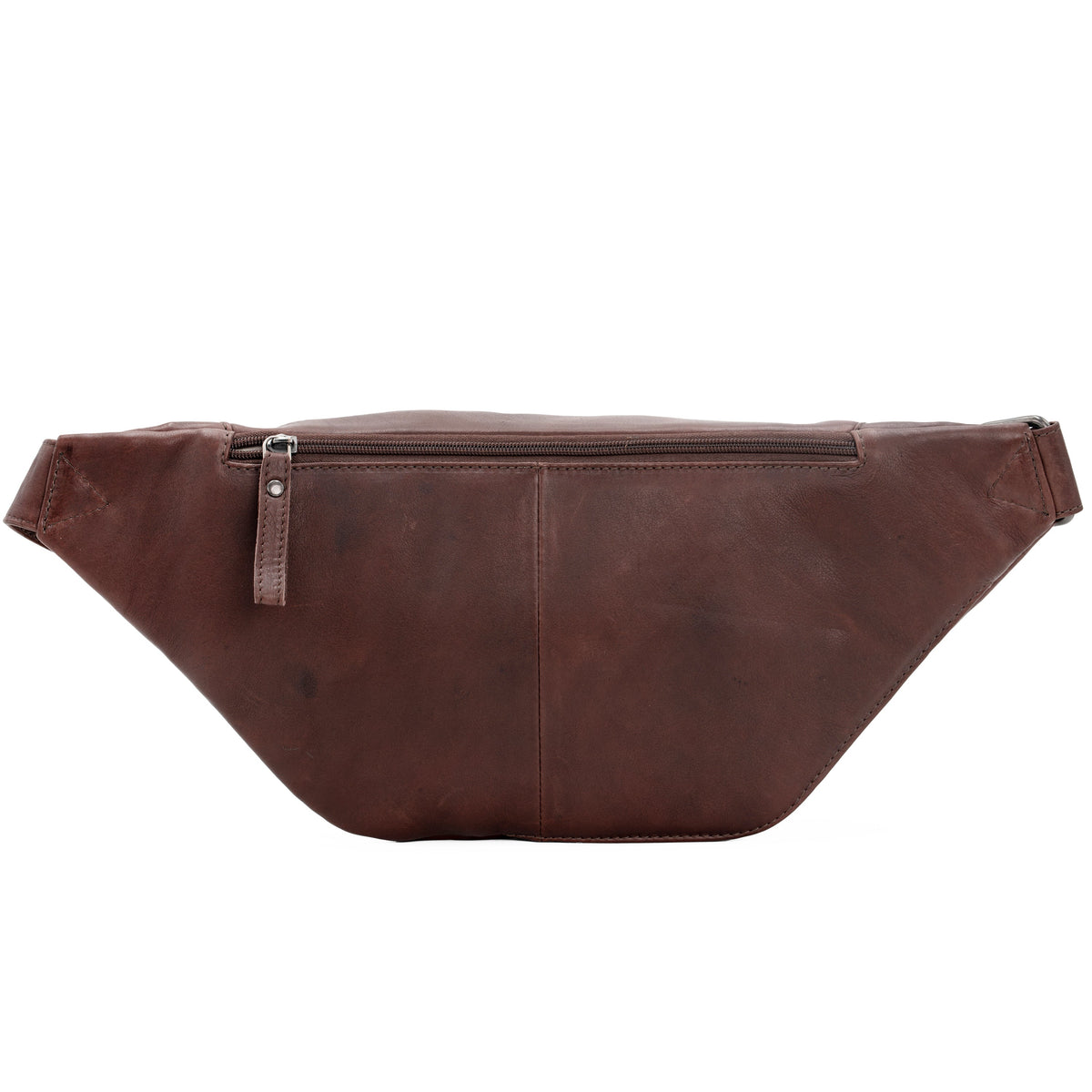 Concealed Carry Charlie Magnetic Leather Sling in Dark Brown – back view