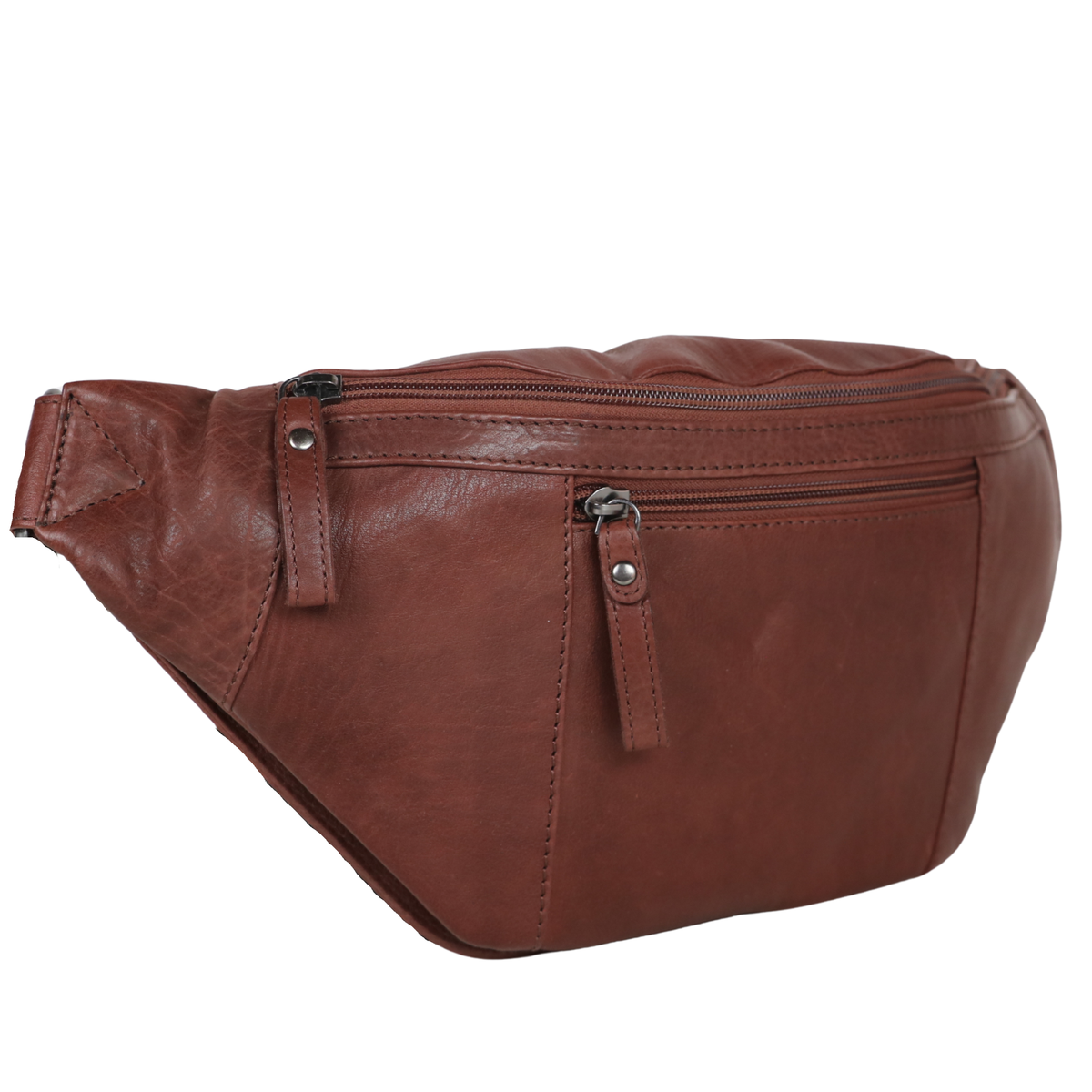 Concealed Carry Charlie Magnetic Leather Sling in Plum – side view 2