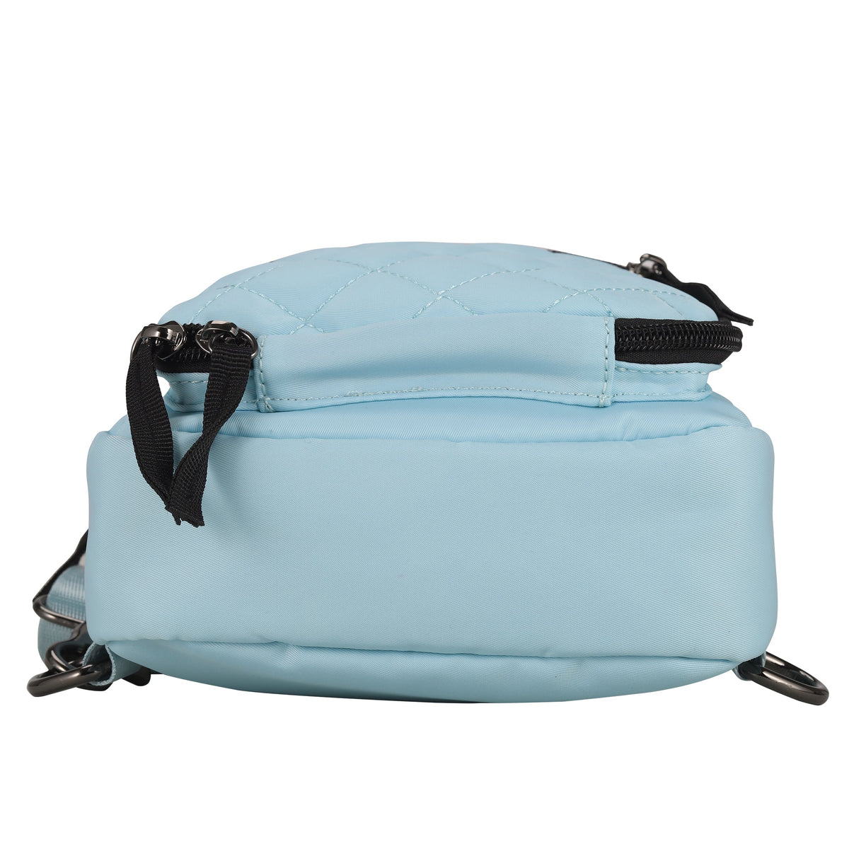 Concealed Carry Sarah Nylon Sling in Aqua – bottom view