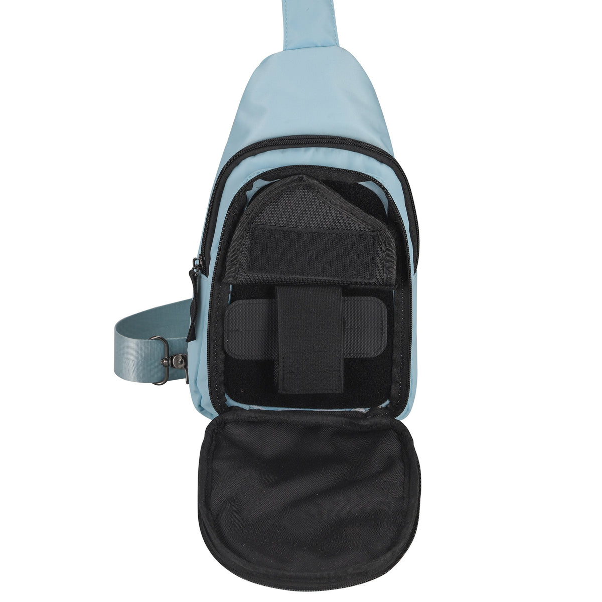 Concealed Carry Sarah Nylon Sling in Aqua – concealment pocket