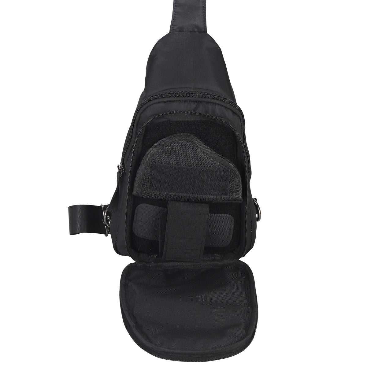 Concealed Carry Sarah Nylon Sling in Black – concealment pocket