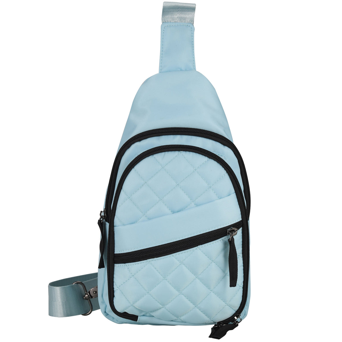 Concealed Carry Sarah Nylon Sling in Aqua – front view