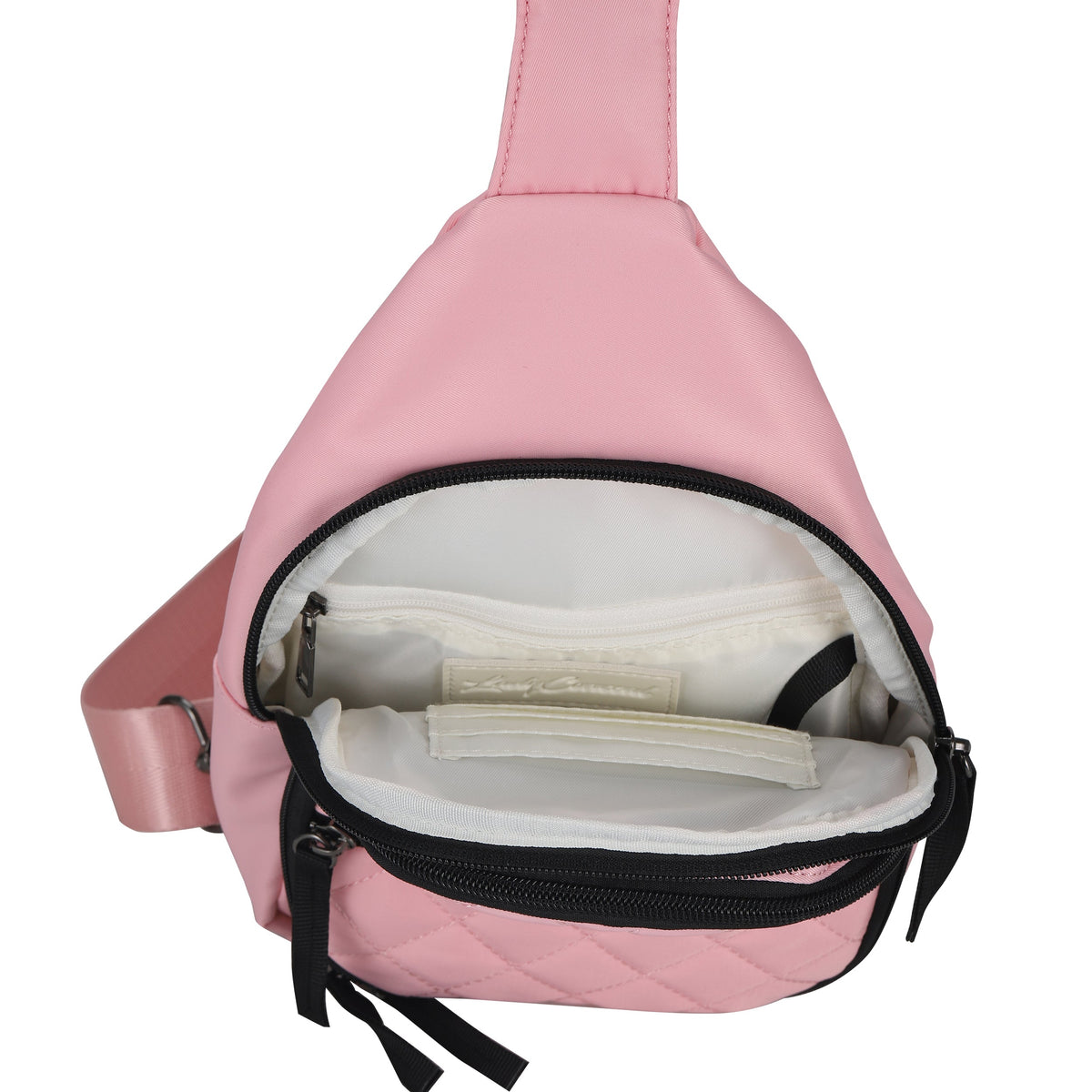 Concealed Carry Sarah Nylon Sling in Coral – interior view