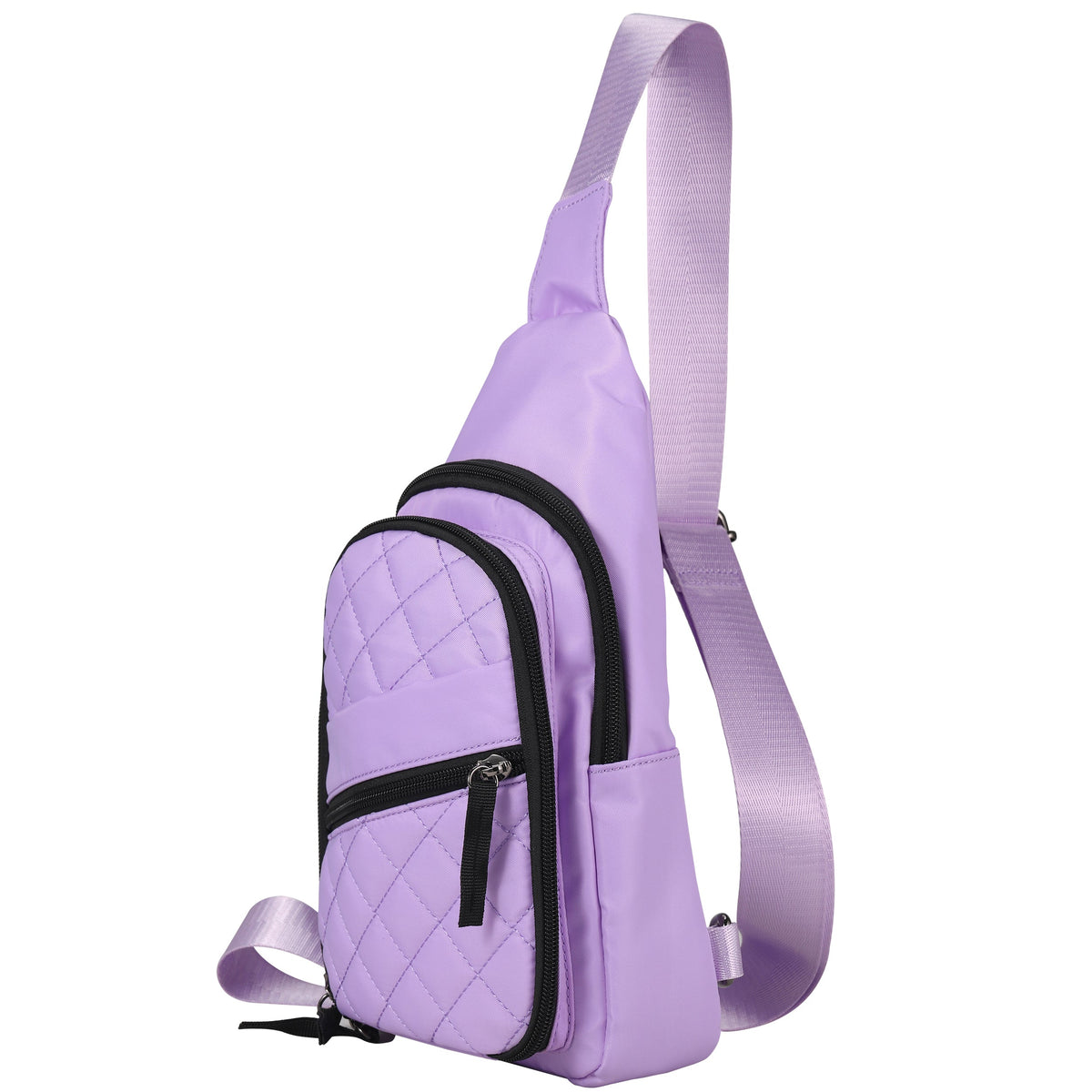 Concealed Carry Sarah Nylon Sling in Lilac – interior view