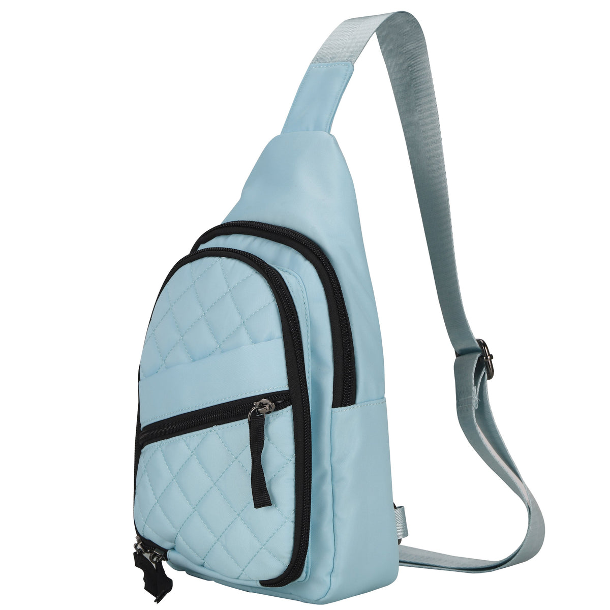 Concealed Carry Sarah Nylon Sling in Aqua – side view