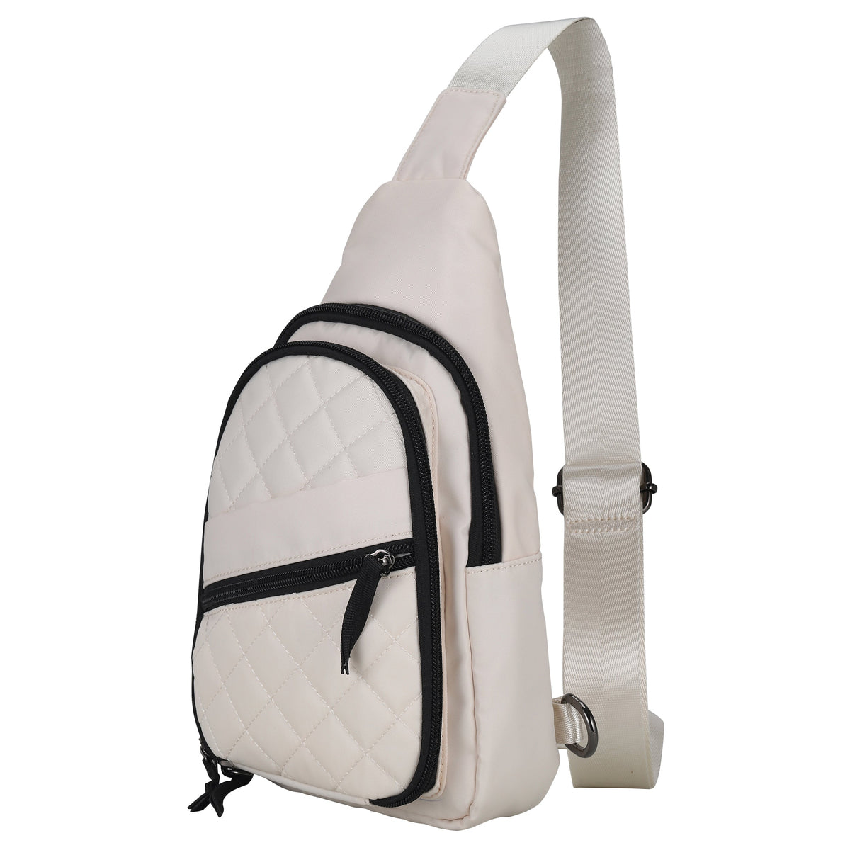 Concealed Carry Sarah Nylon Sling in Cream – side view