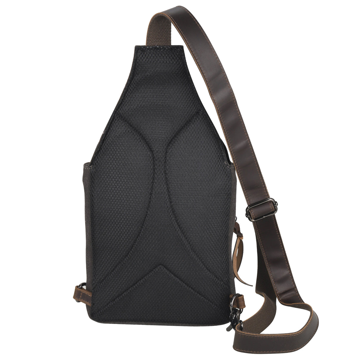 Concealed Carry Sling Bag in Slate – back view