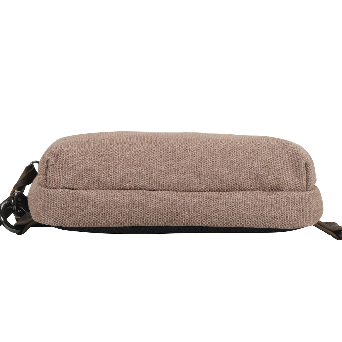 Concealed Carry Sling Bag in Light Brown – bottom view