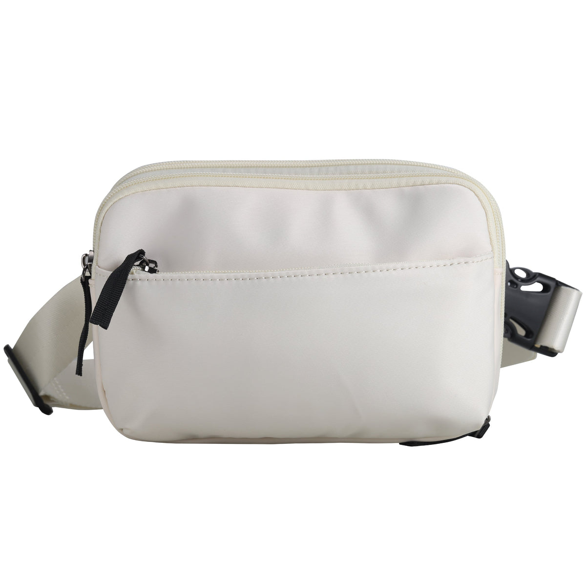 Concealed Carry Molly Nylon Fanny Pack/Sling in Cream – front view