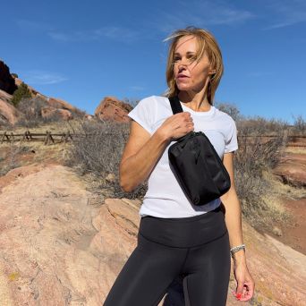Concealed Carry Molly Nylon Fanny Pack/Sling in Black – worn by model