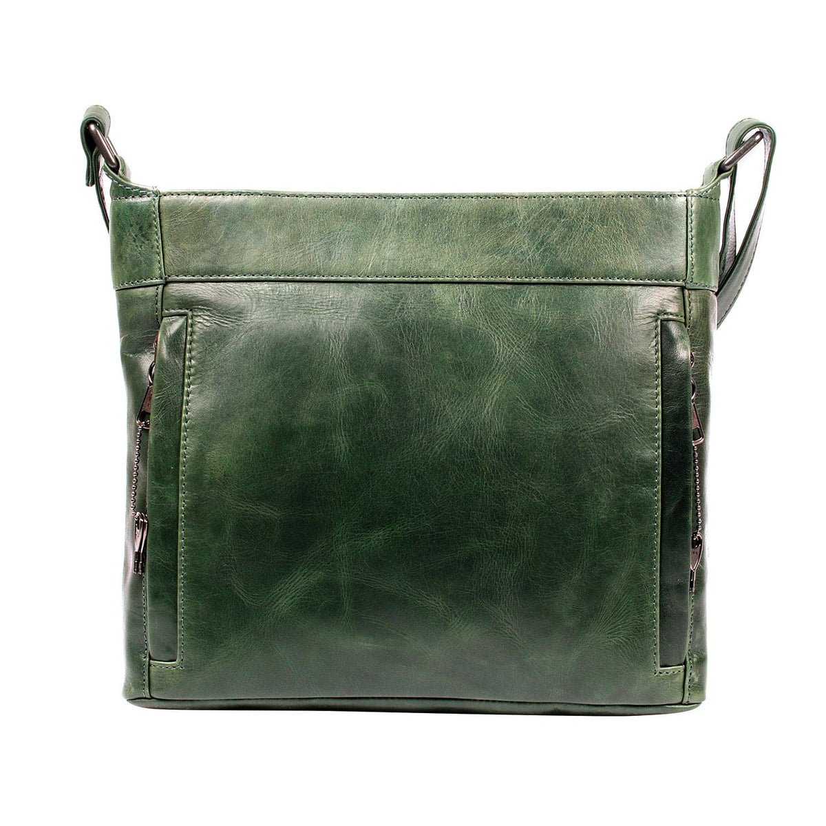 Delaney Concealed Carry Crossbody in Sea Green – concealment pocket 4