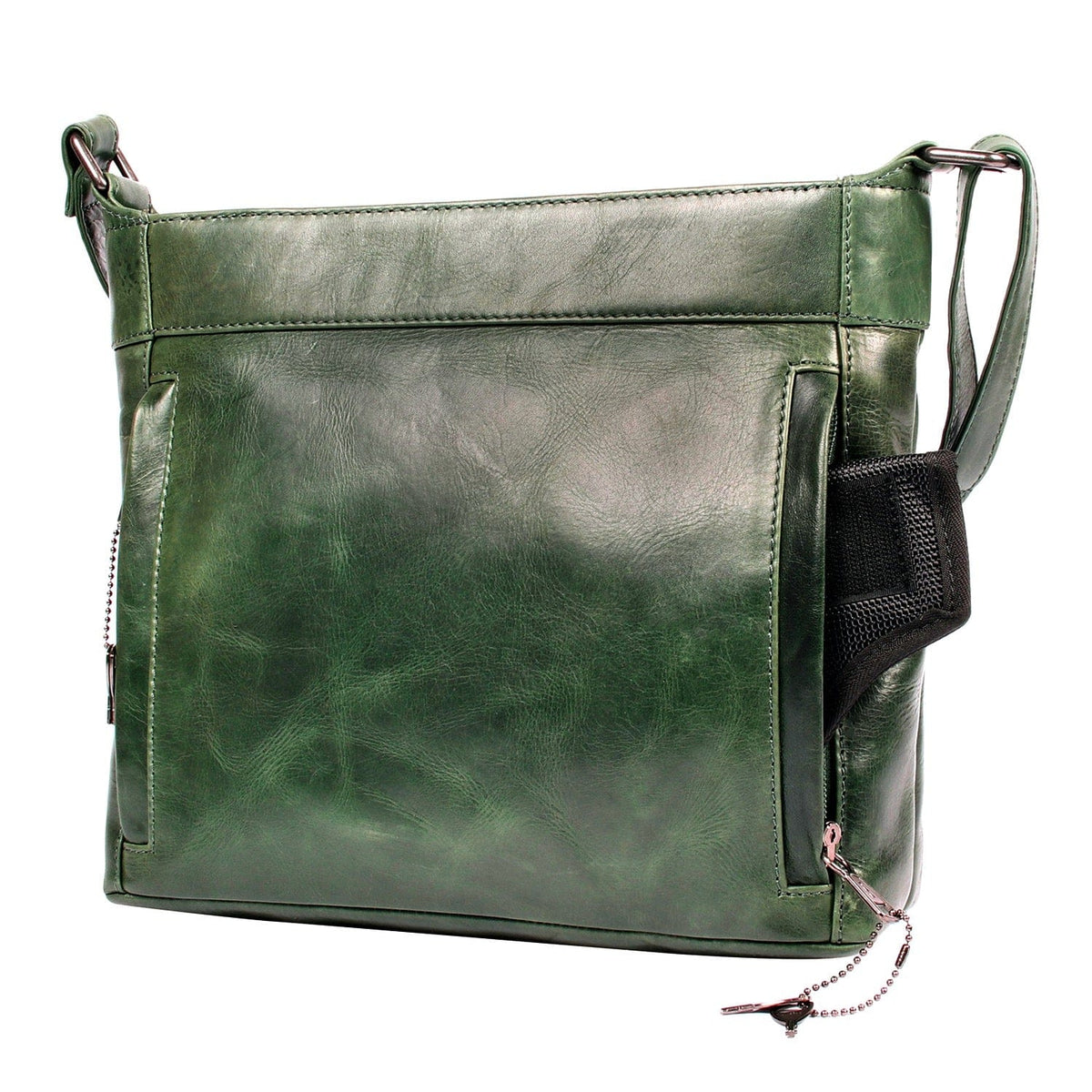 Delaney Concealed Carry Crossbody in Sea Green – concealment pocket 5