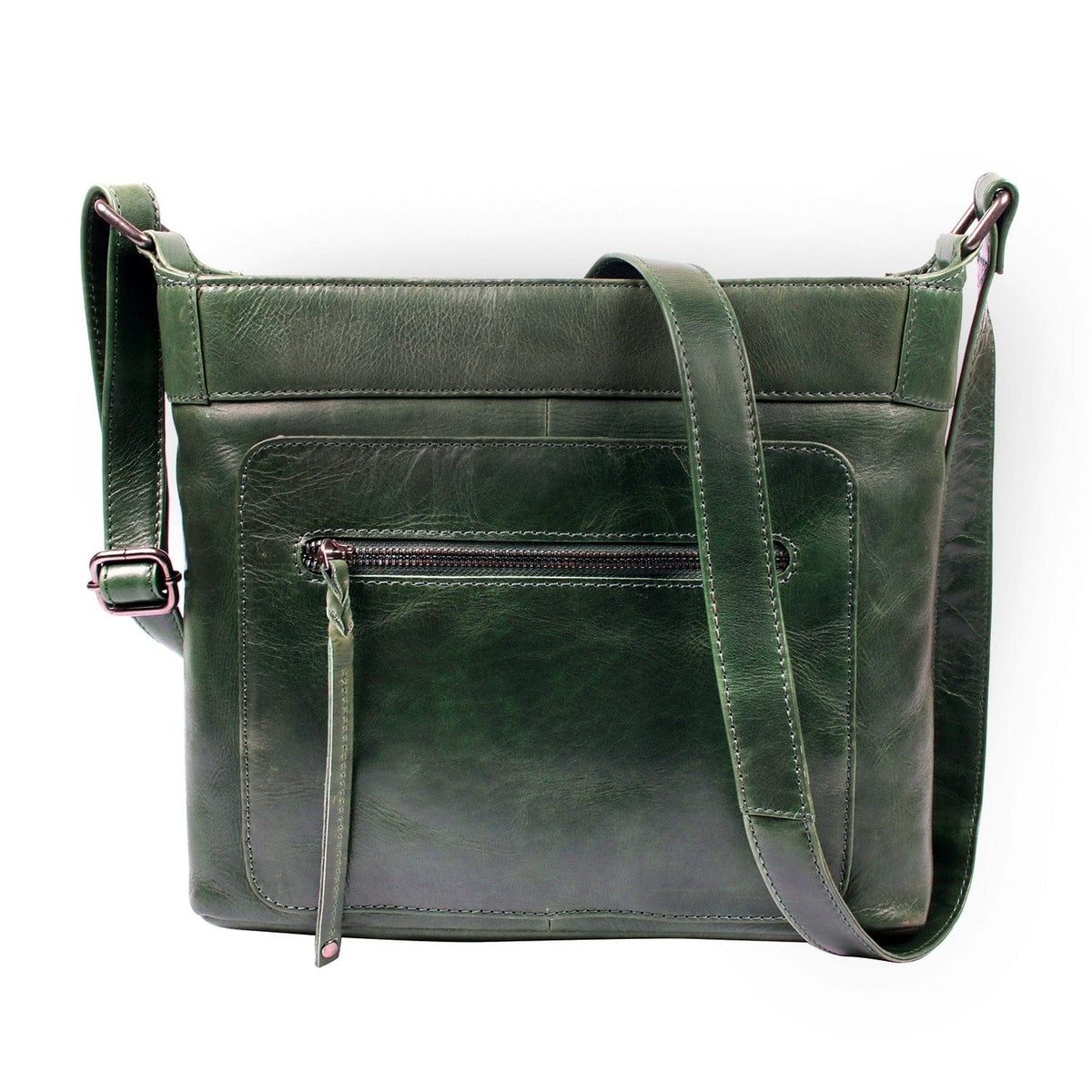 Delaney Concealed Carry Crossbody in Sea Green – concealment pocket