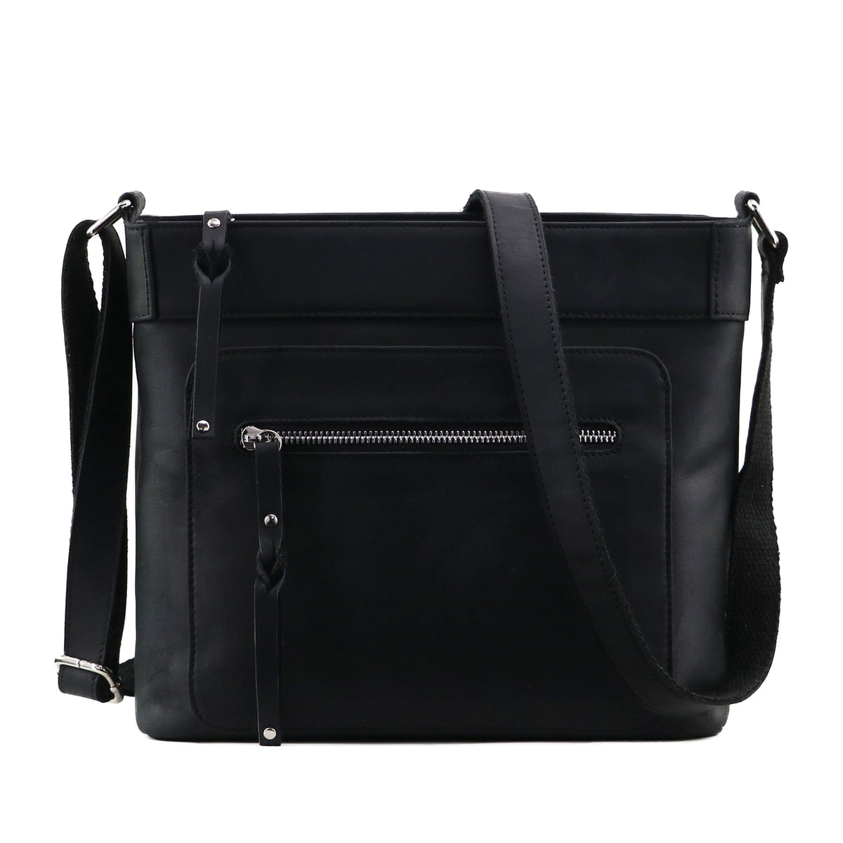 Delaney Concealed Carry Crossbody in Dark Mahogany – front view 2