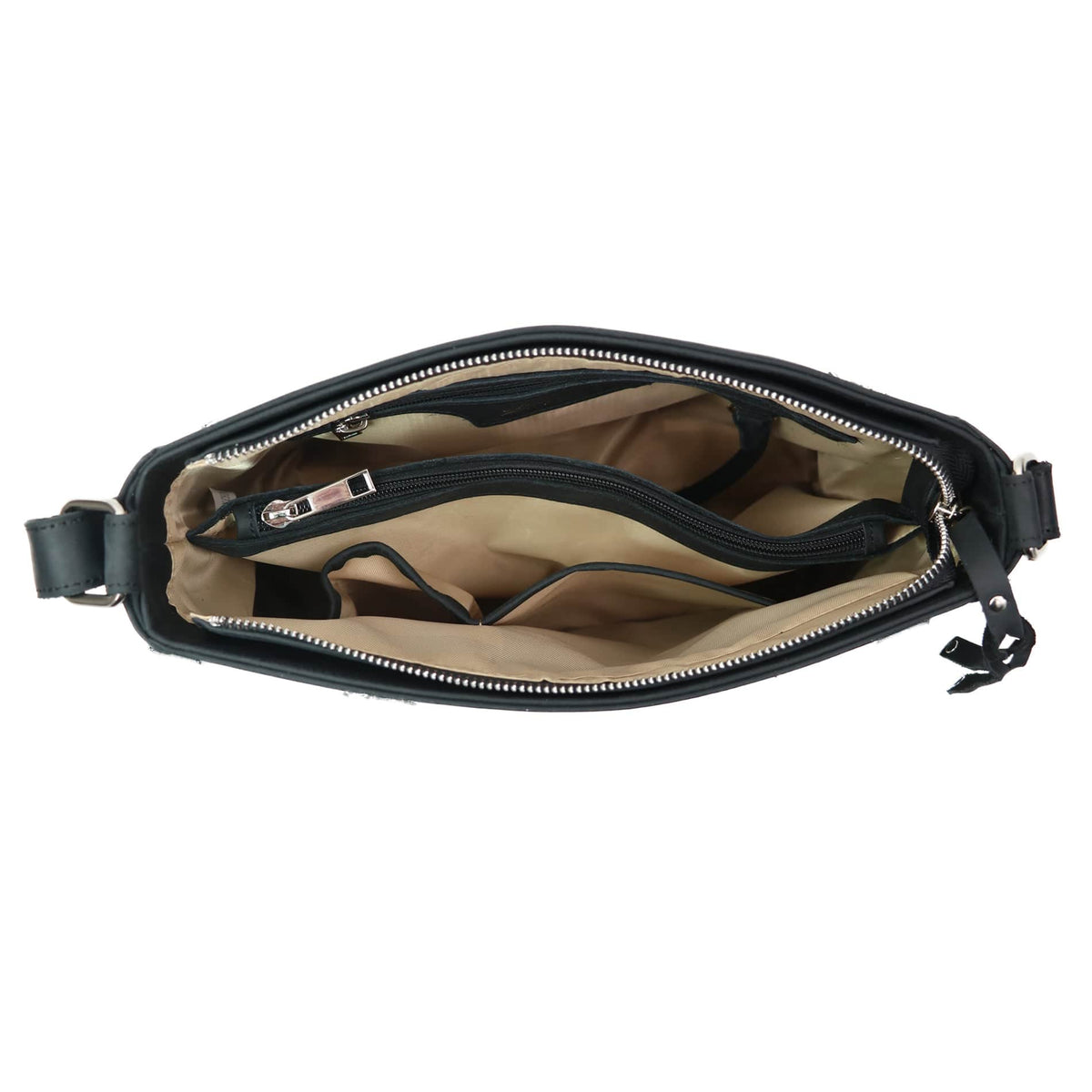 Delaney Concealed Carry Crossbody in Dark Mahogany – interior view 3