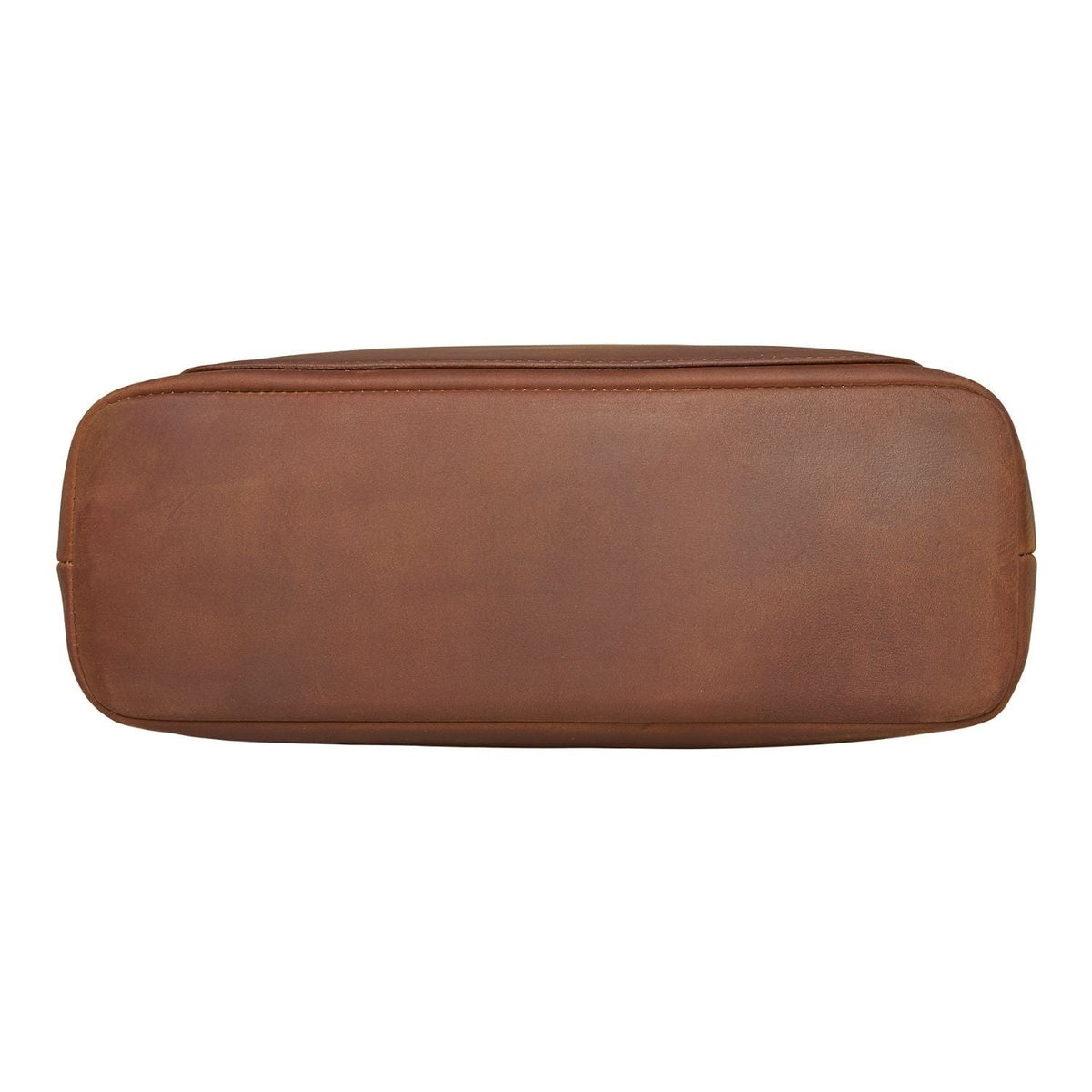 Delaney Concealed Carry Crossbody in Distressed Dark Brown – bottom view