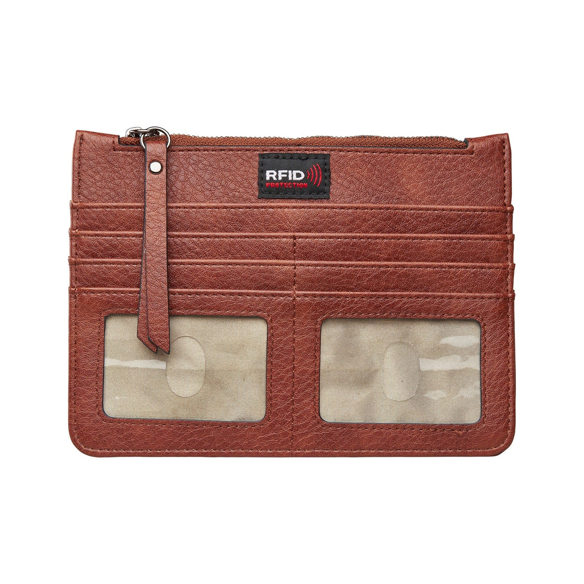 Concealed Carry Kinsley Crossbody with RFID Slim Wallet in Cinnamon – wallet detail 6
