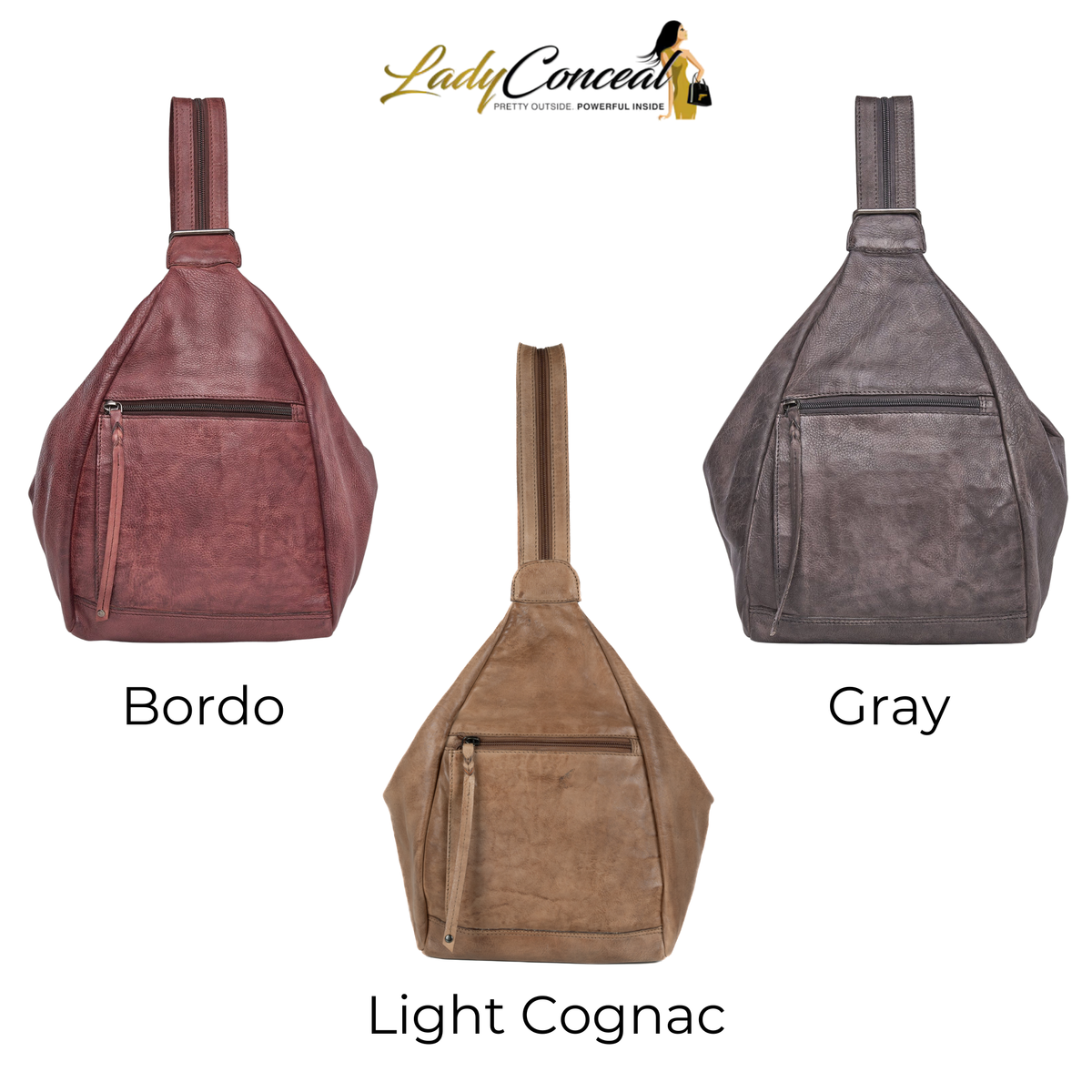 Concealed Carry Marley Backpack in Light Cognac – additional view 1