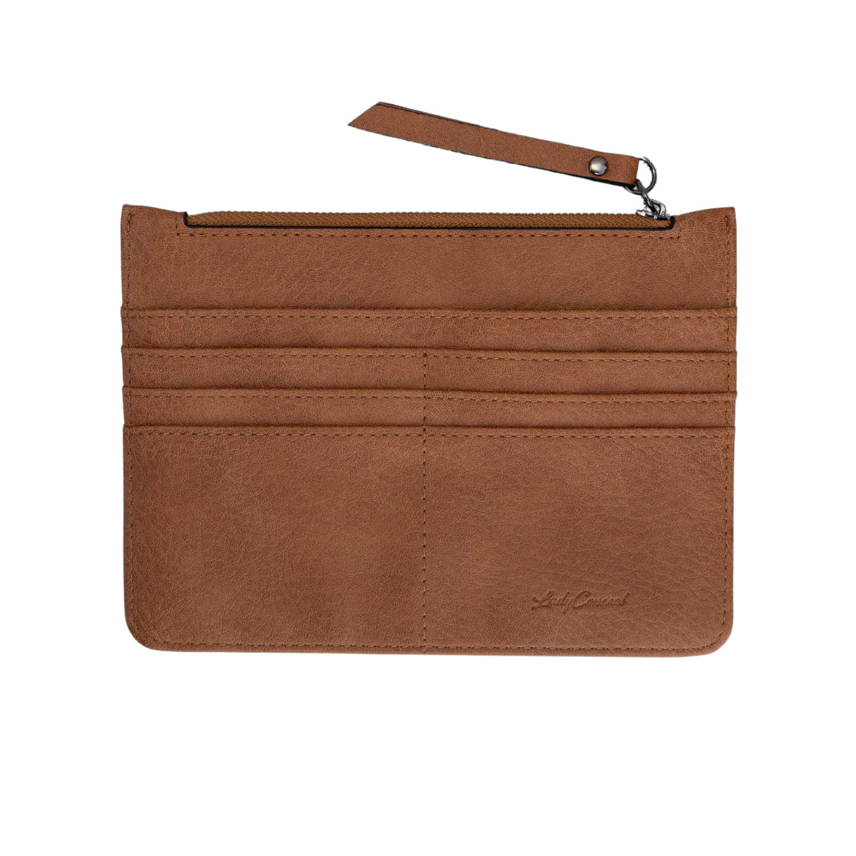 Concealed Carry Kinsley Crossbody with RFID Slim Wallet in Cinnamon – back view 2