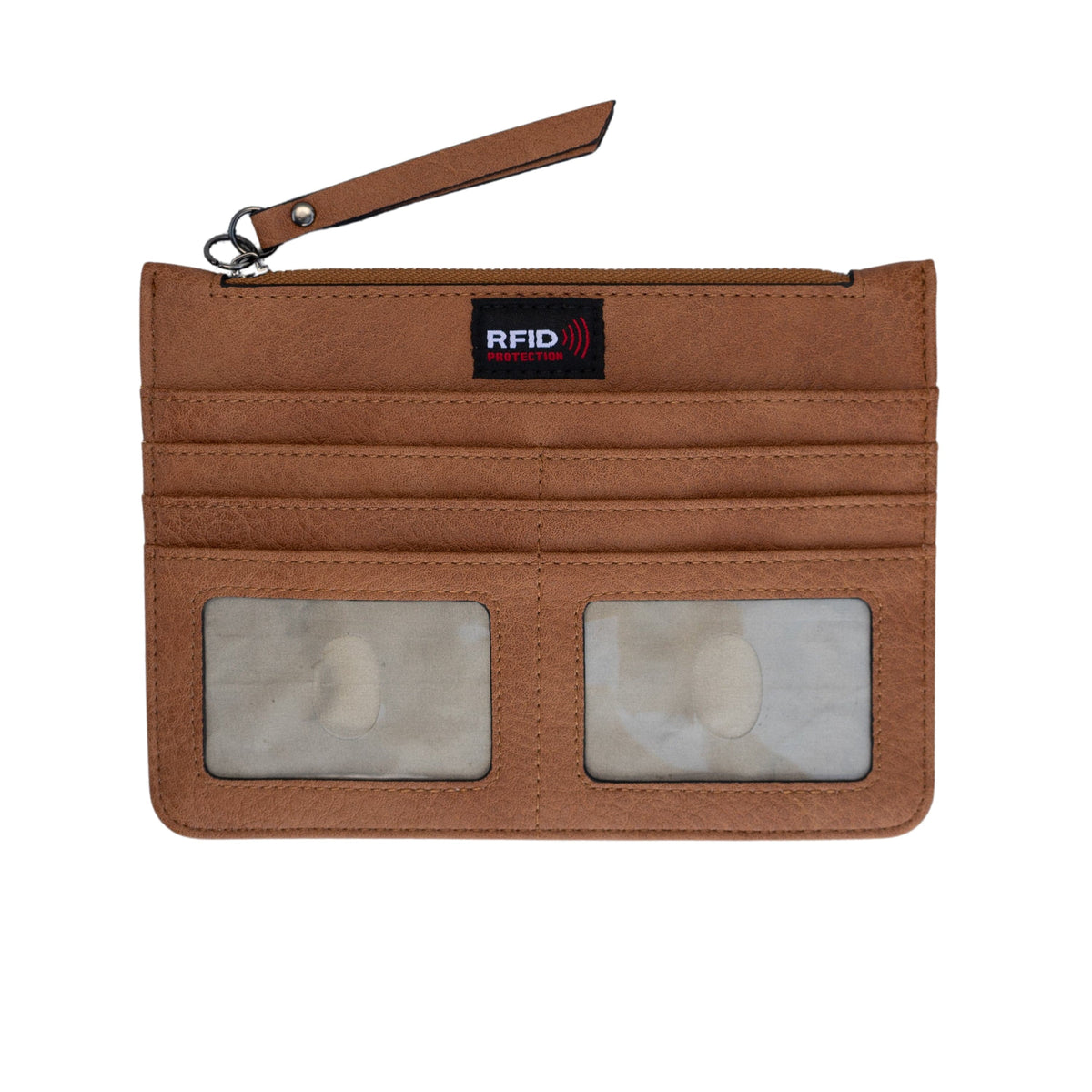 Concealed Carry Kinsley Crossbody with RFID Slim Wallet in Cinnamon – wallet detail 2
